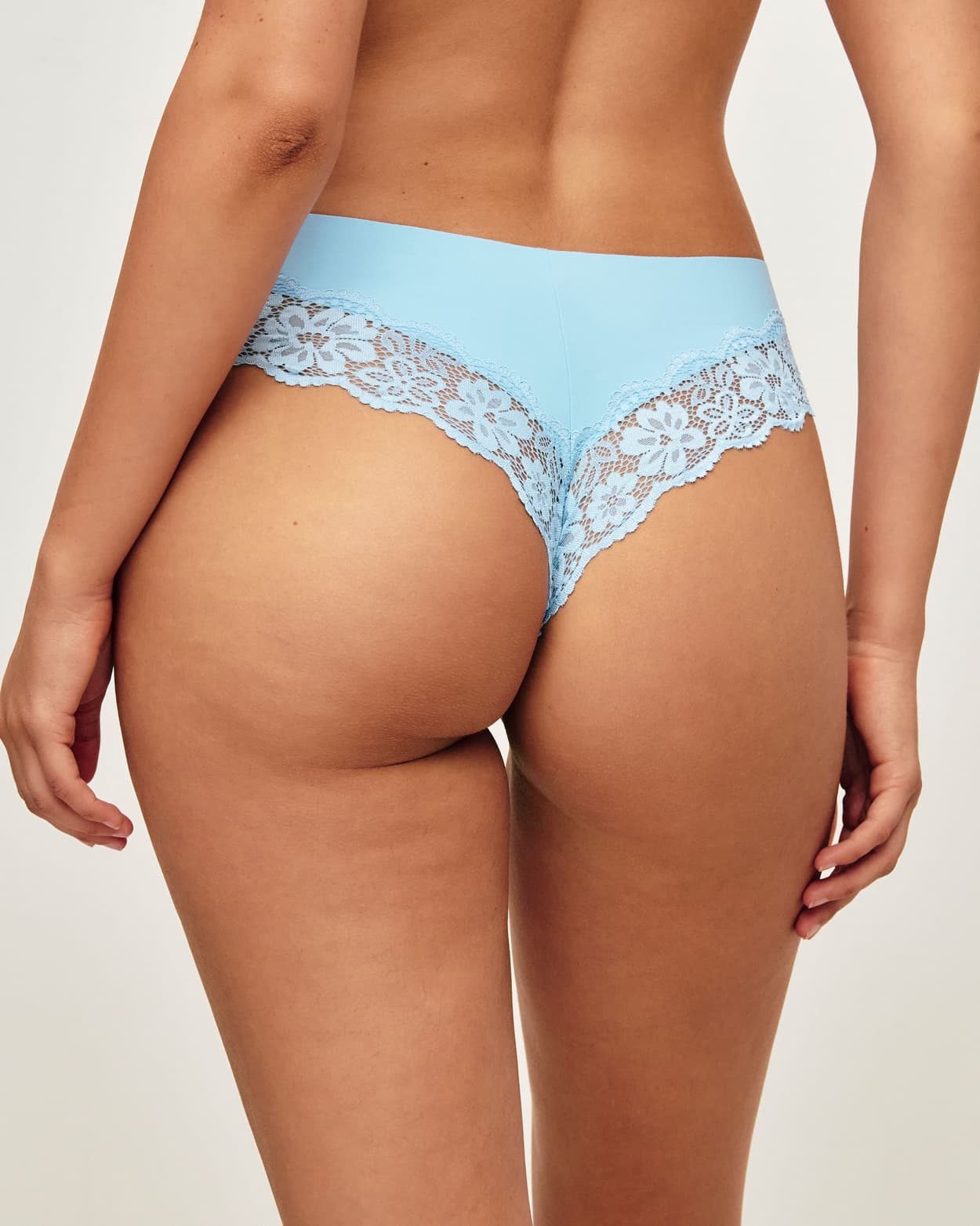 Cheeky microvezel en bloemenkant ondergoed - M - Undiz