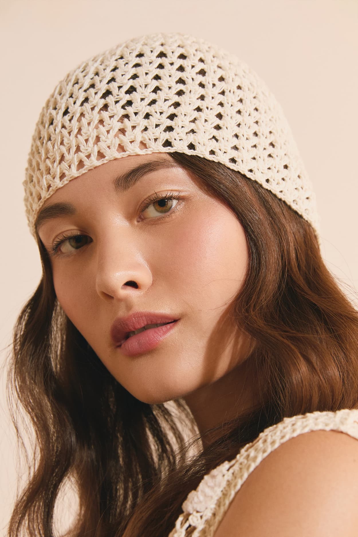 Bonnet en crochet - Zila - TU - Ficelle - Femme - Etam
