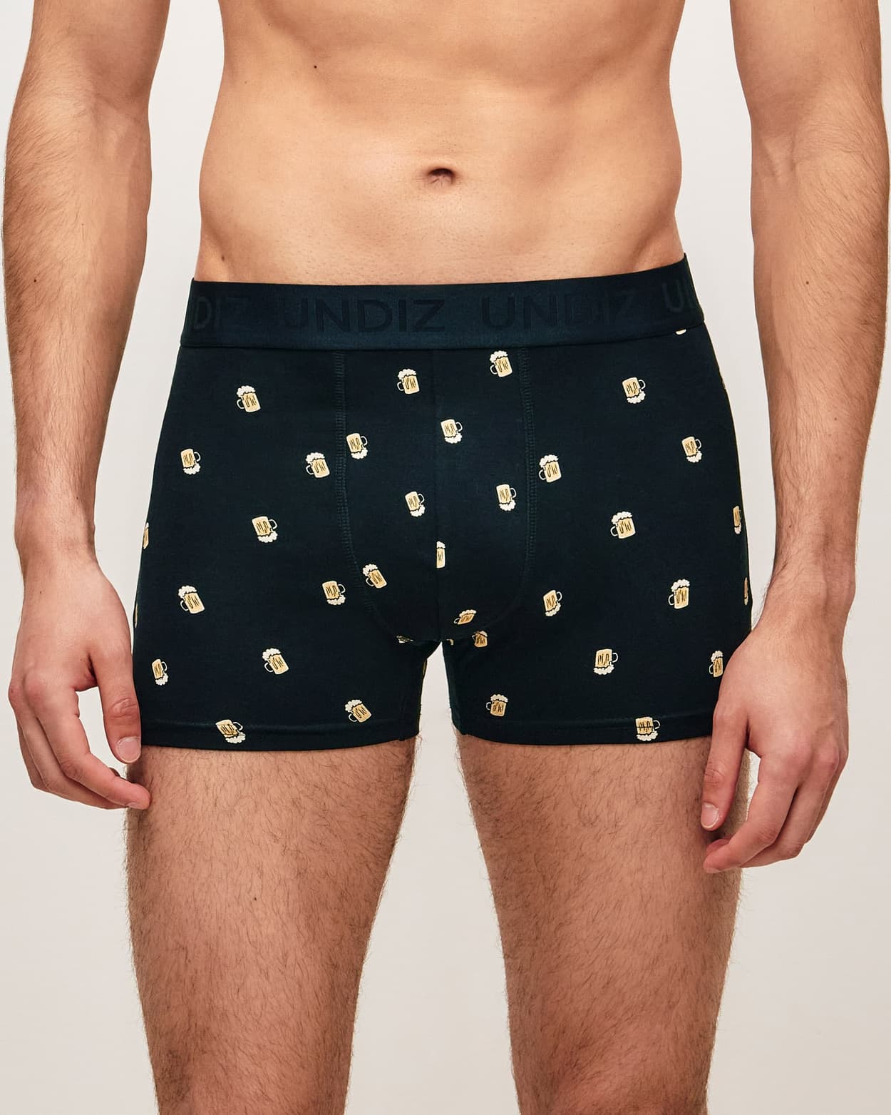Boxer en coton avec imprimé bière - M - Undiz