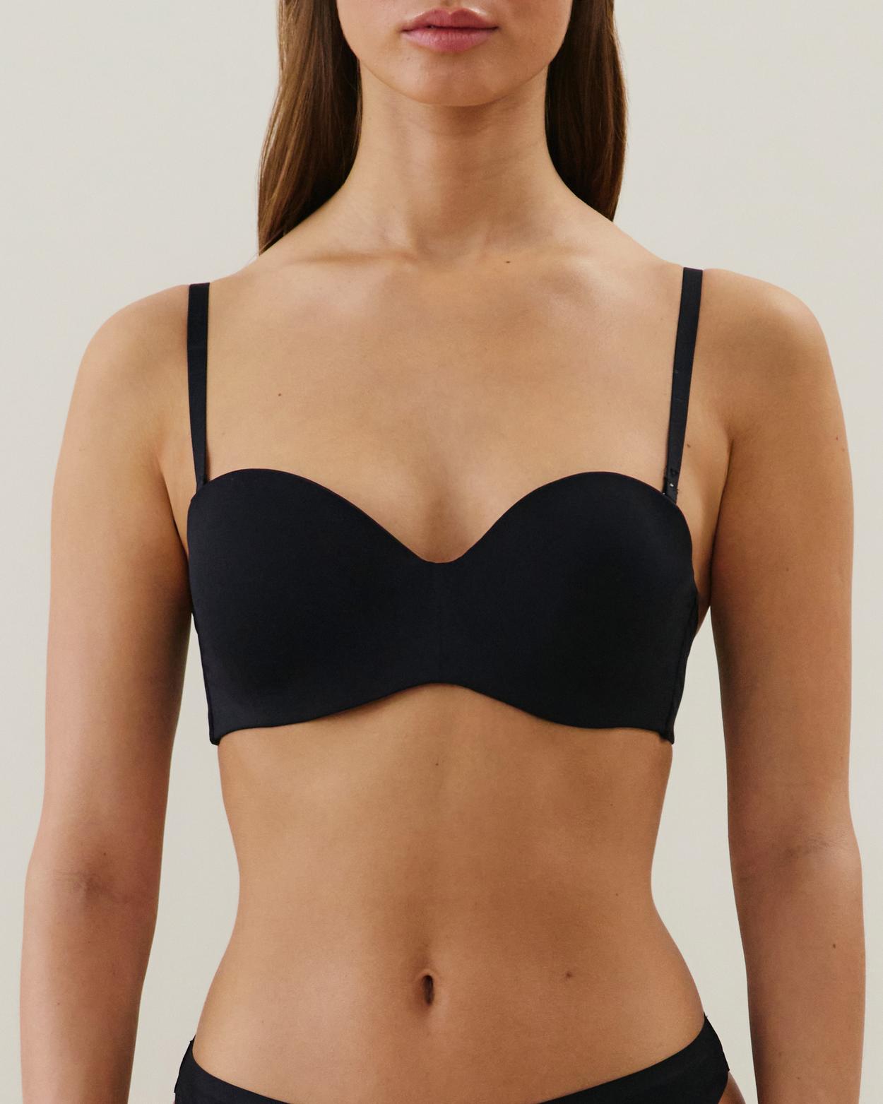 Soutien-gorge bandeau ampliforme - Noir - 95B - Undiz