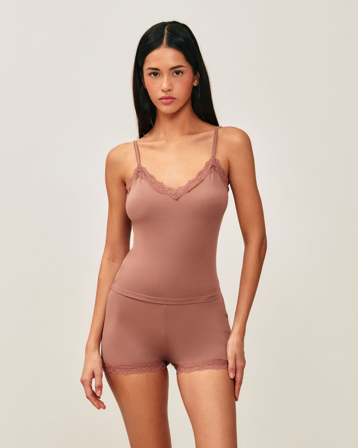 Conjunto de jersey con encaje - S - Undiz