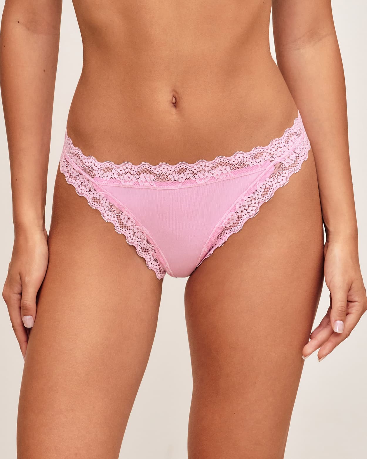 Tanga en coton et dentelle - M - Undiz