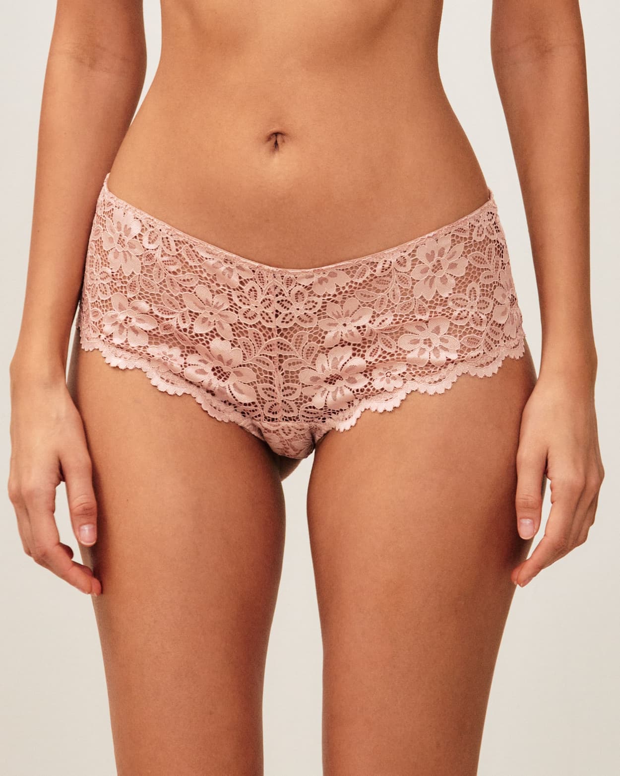 Shorty en dentelle florale - XS - Undiz