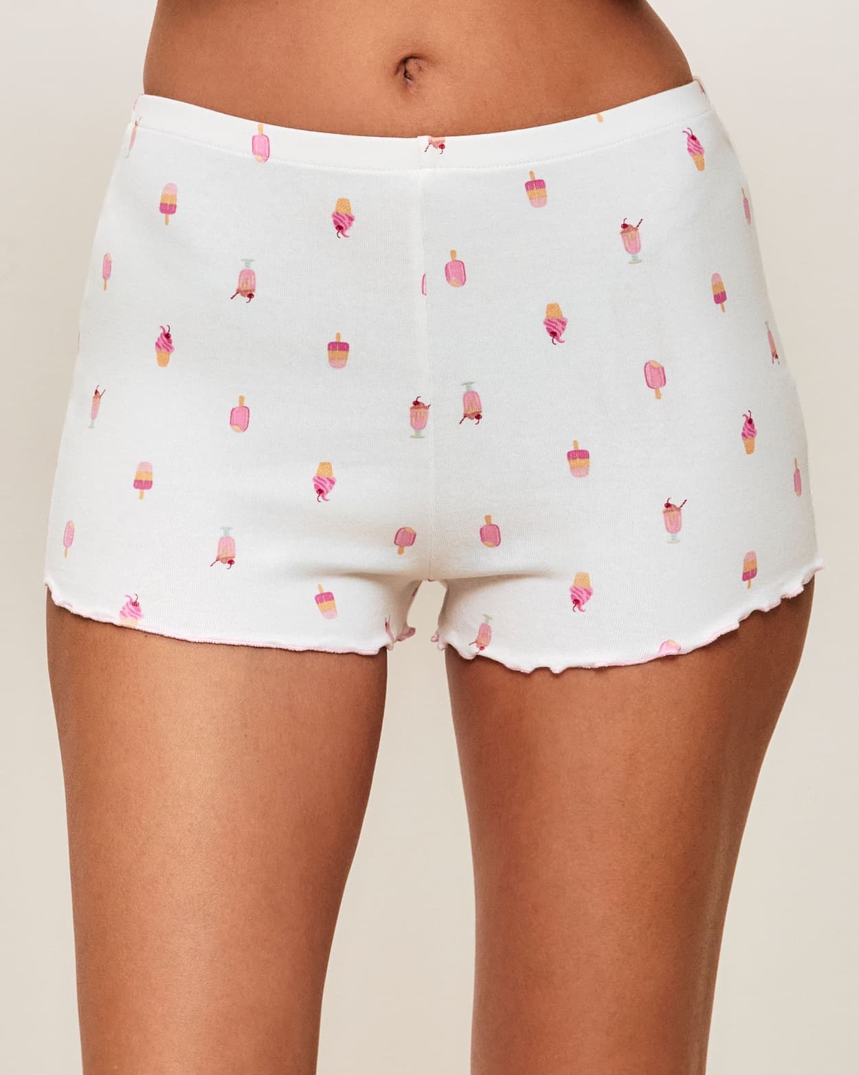 Pantalones cortos de jersey con patrones helados - XS - Undiz