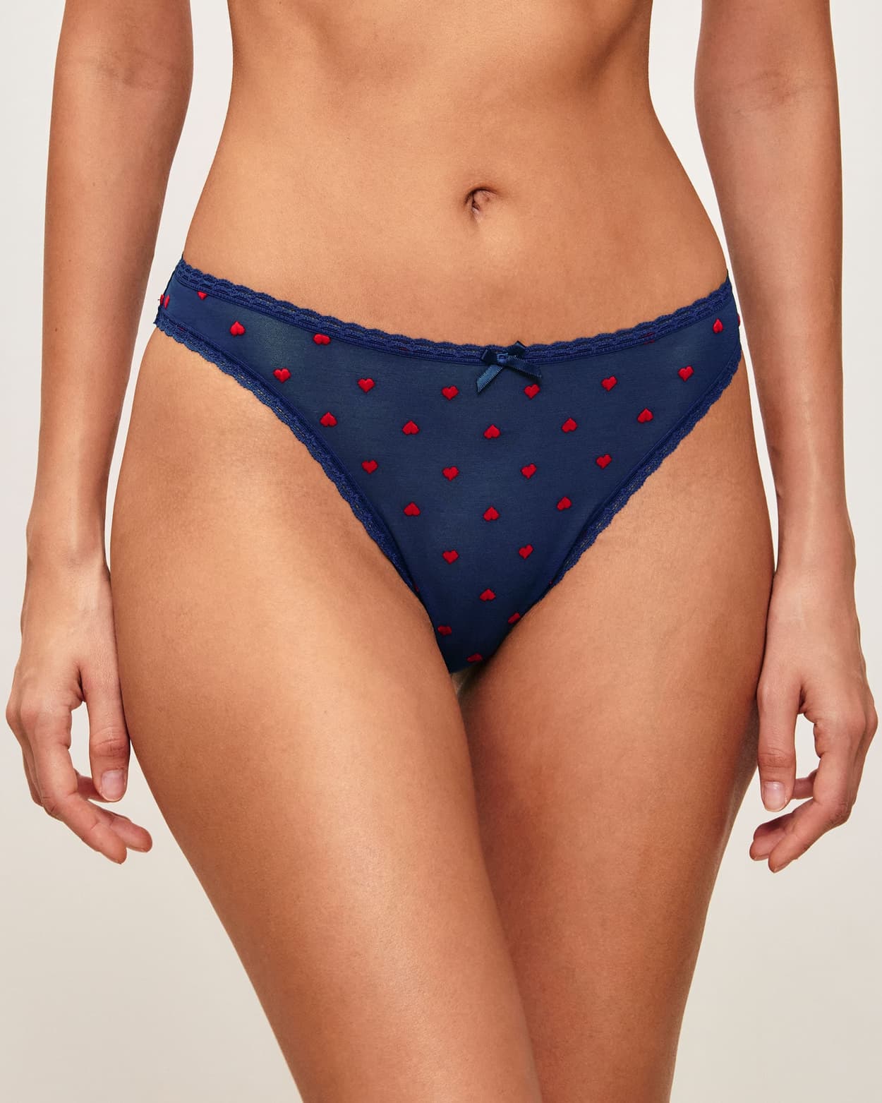 Bragas de malla con corazones bordados - L - Undiz