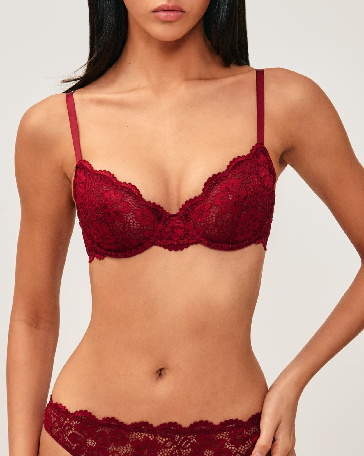 Soutien-gorge corbeille en dentelle florale - 80C - Undiz