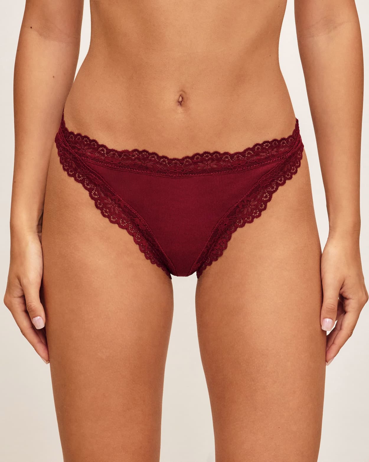 Katoenen en kant string - M - Undiz