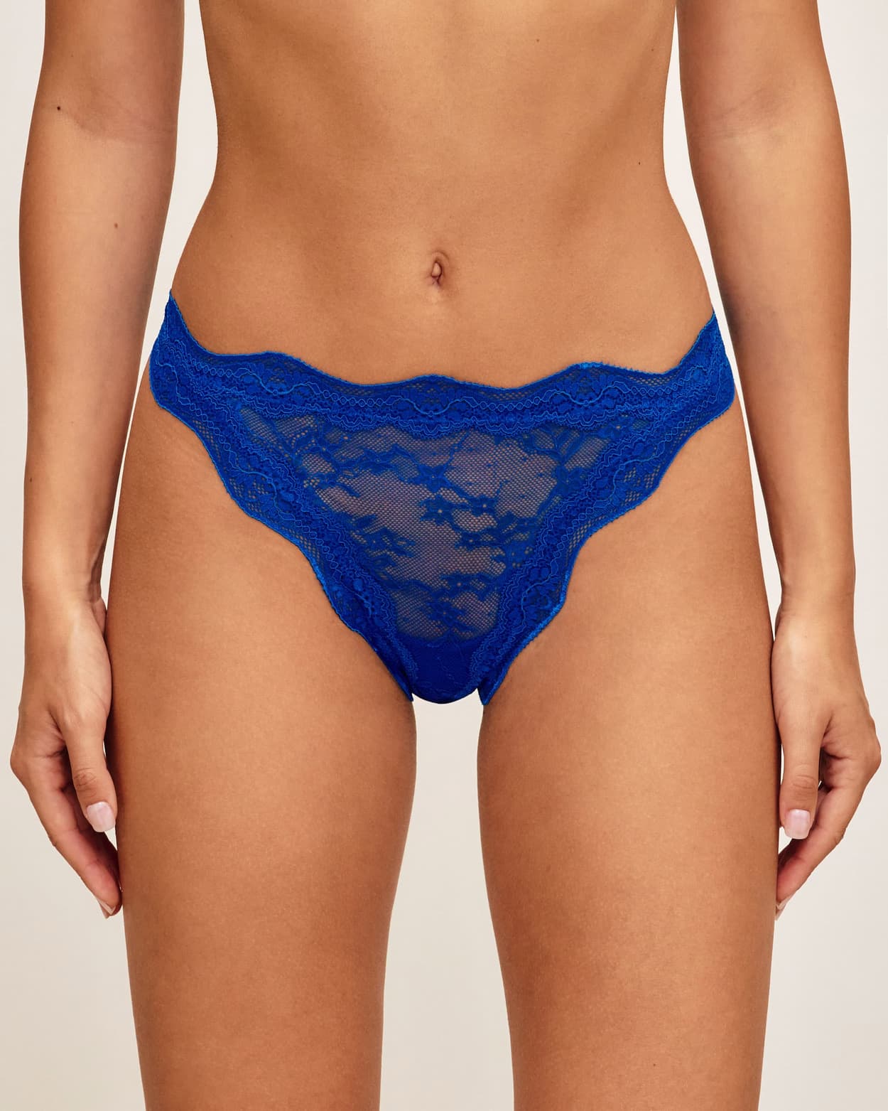 Tanga de Encaje Floral - L - Undiz