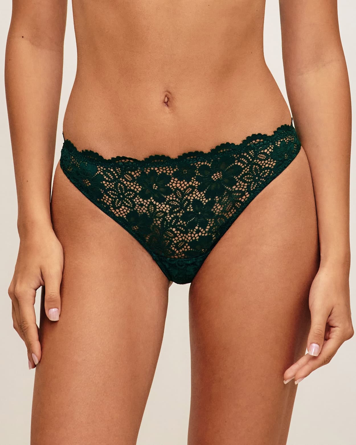 Tanga de encaje floral - L - Undiz