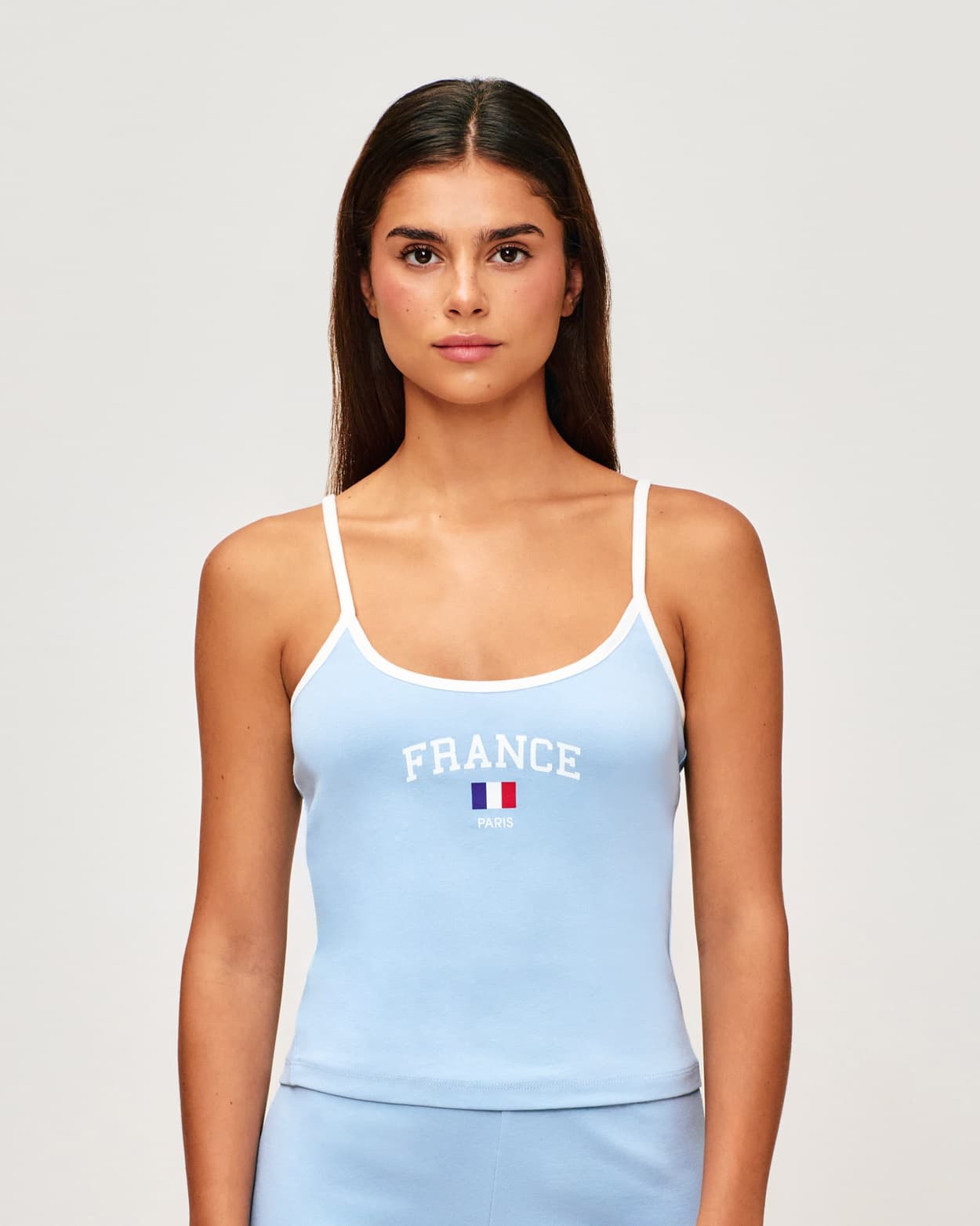 Top sin mangas de jersey 'Francia' - S - Undiz