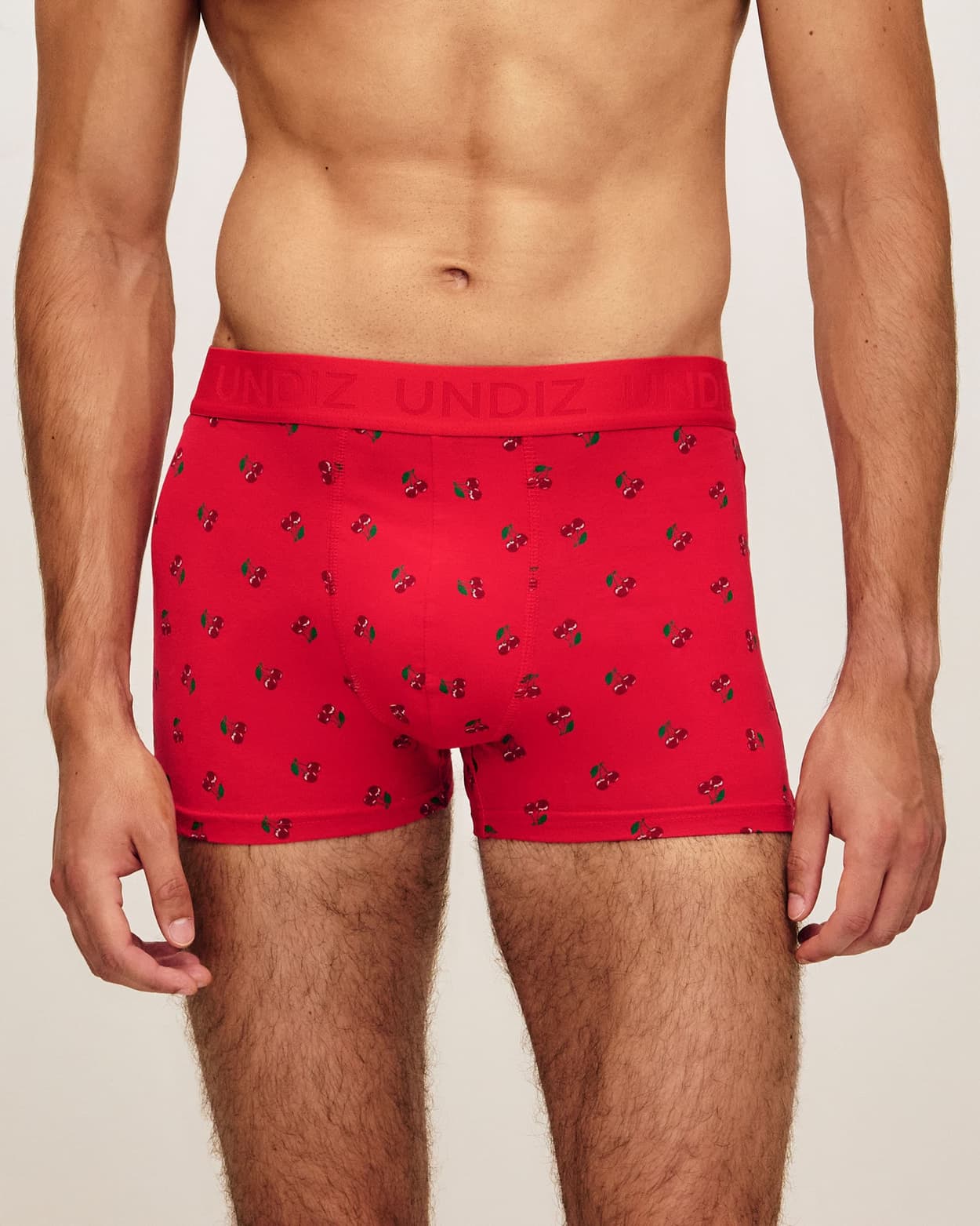 Geprinte kersen katoenen shorts - 2XL - Undiz