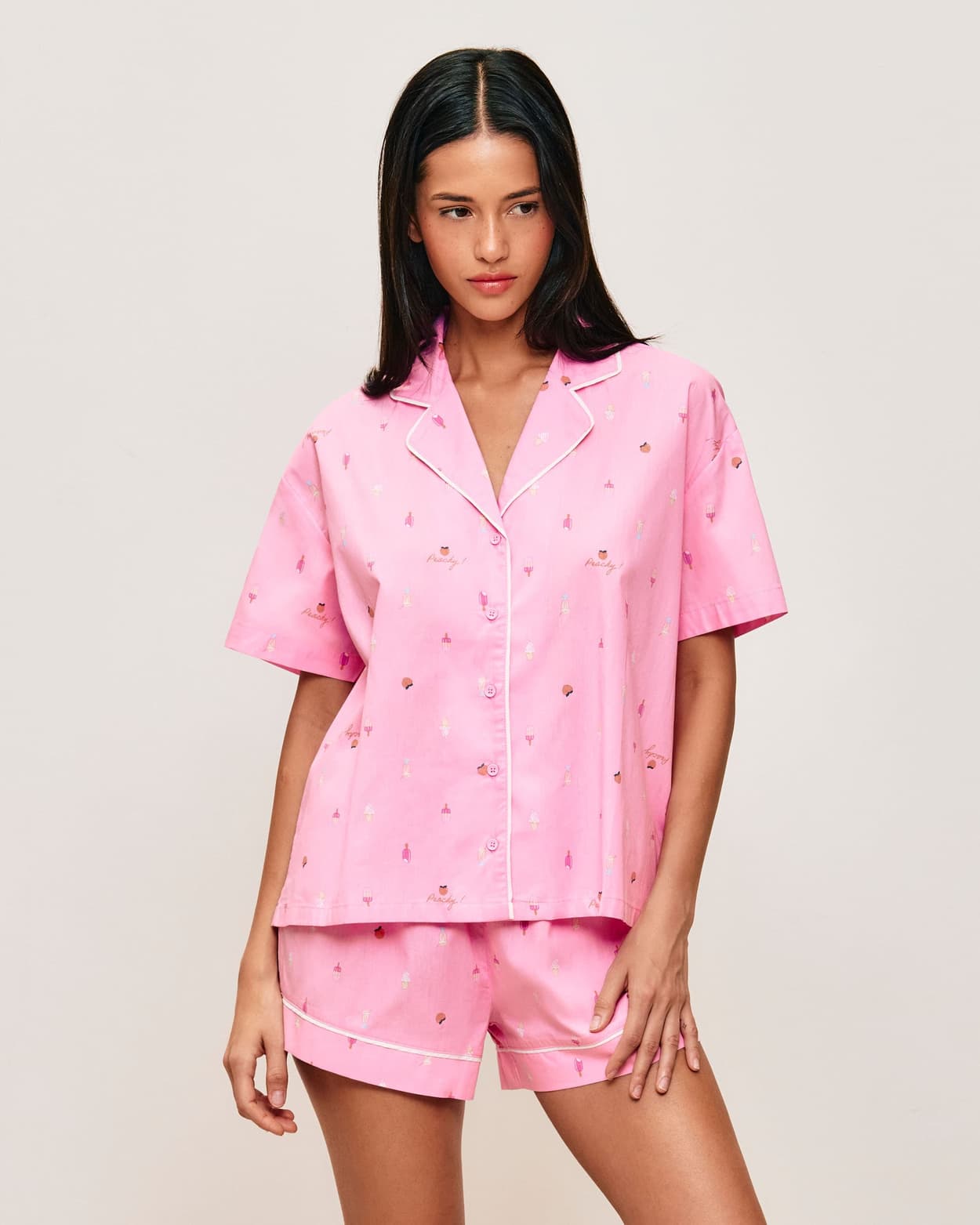 Camisa de manga corta con estampado de helados - XS - Undiz