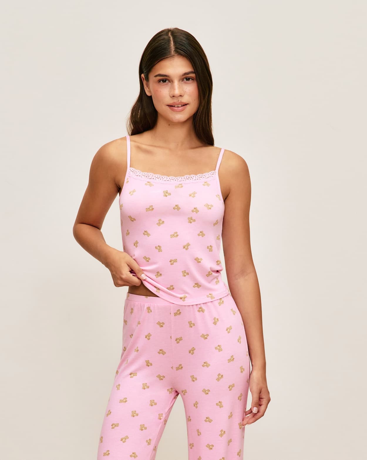 Camiseta sin mangas de jersey con estampado de osos - XL - Undiz
