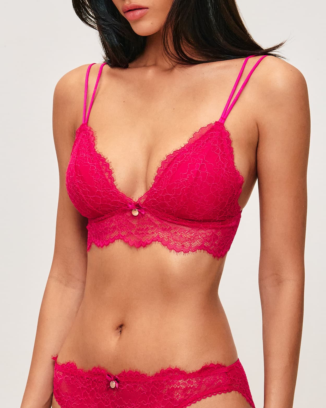 Soutien-gorge triangle ampliforme en dentelle - L - Undiz