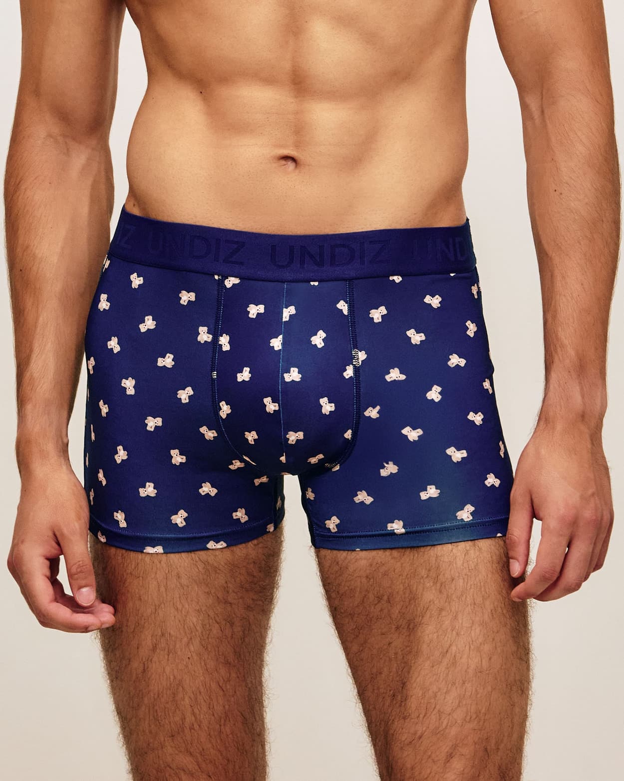 Gedrukte microvezel boxers met beren - M - Undiz
