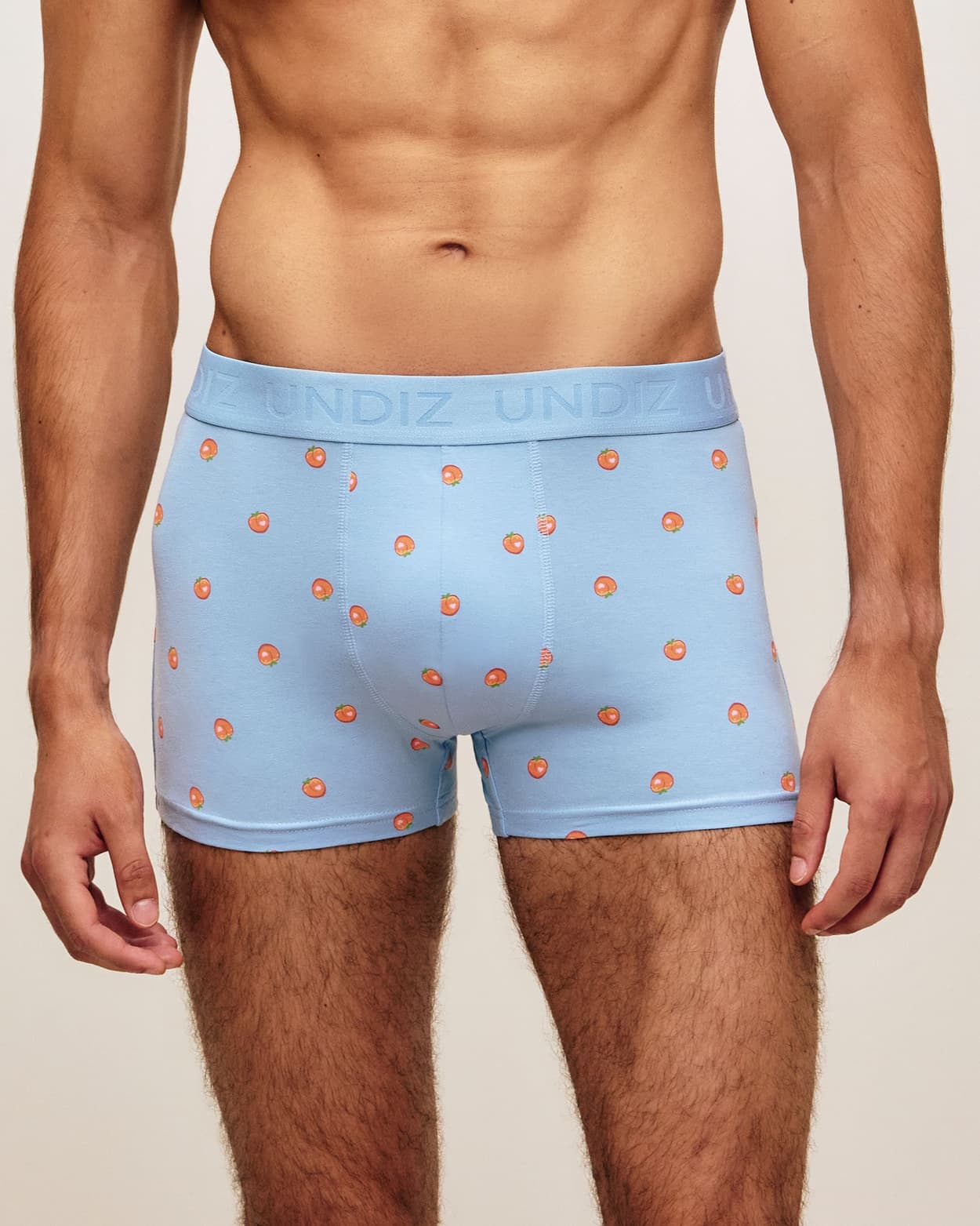 Gedrukte katoenen boxer perziken - XL - Undiz