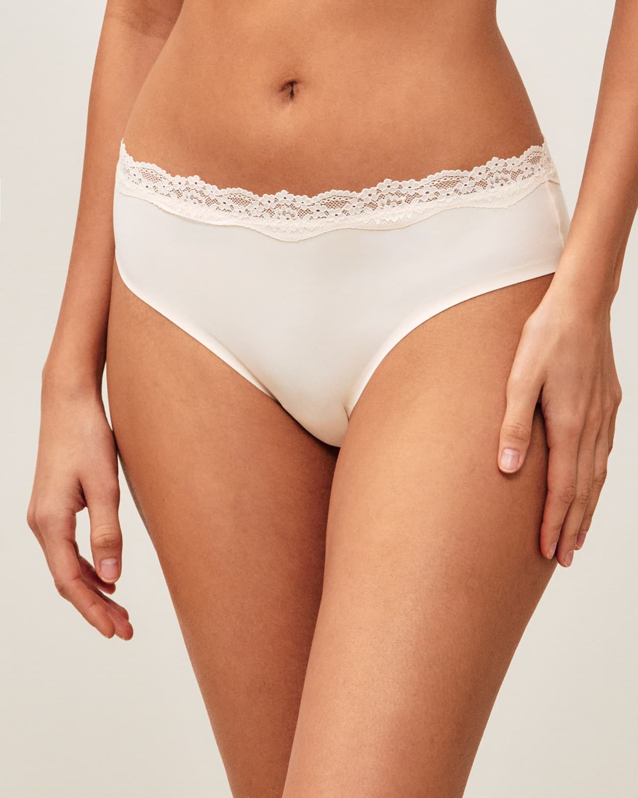 Shorty en microfibre et dentelle - XXS - Undiz