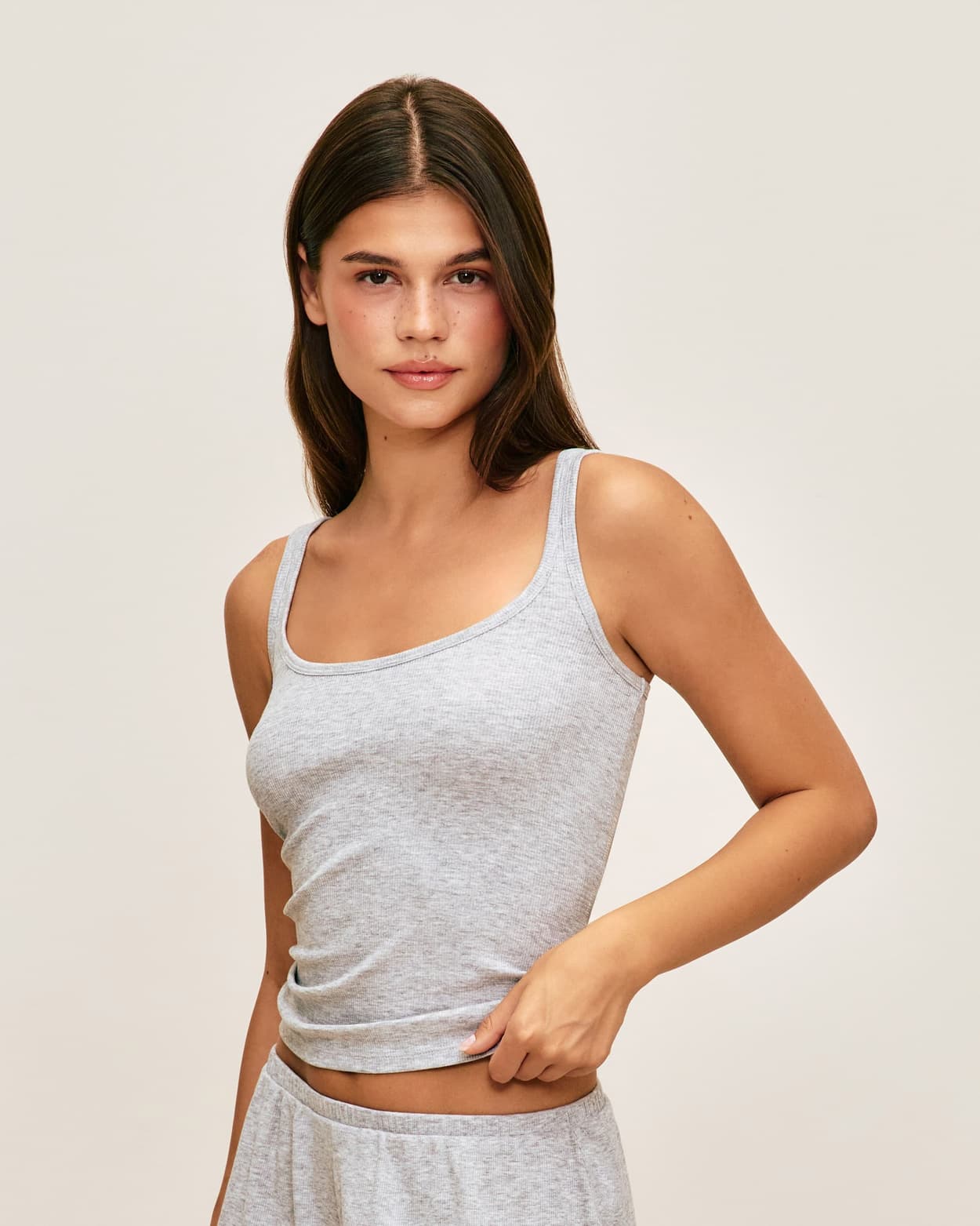 Camiseta sin mangas de jersey acanalado - M - Undiz