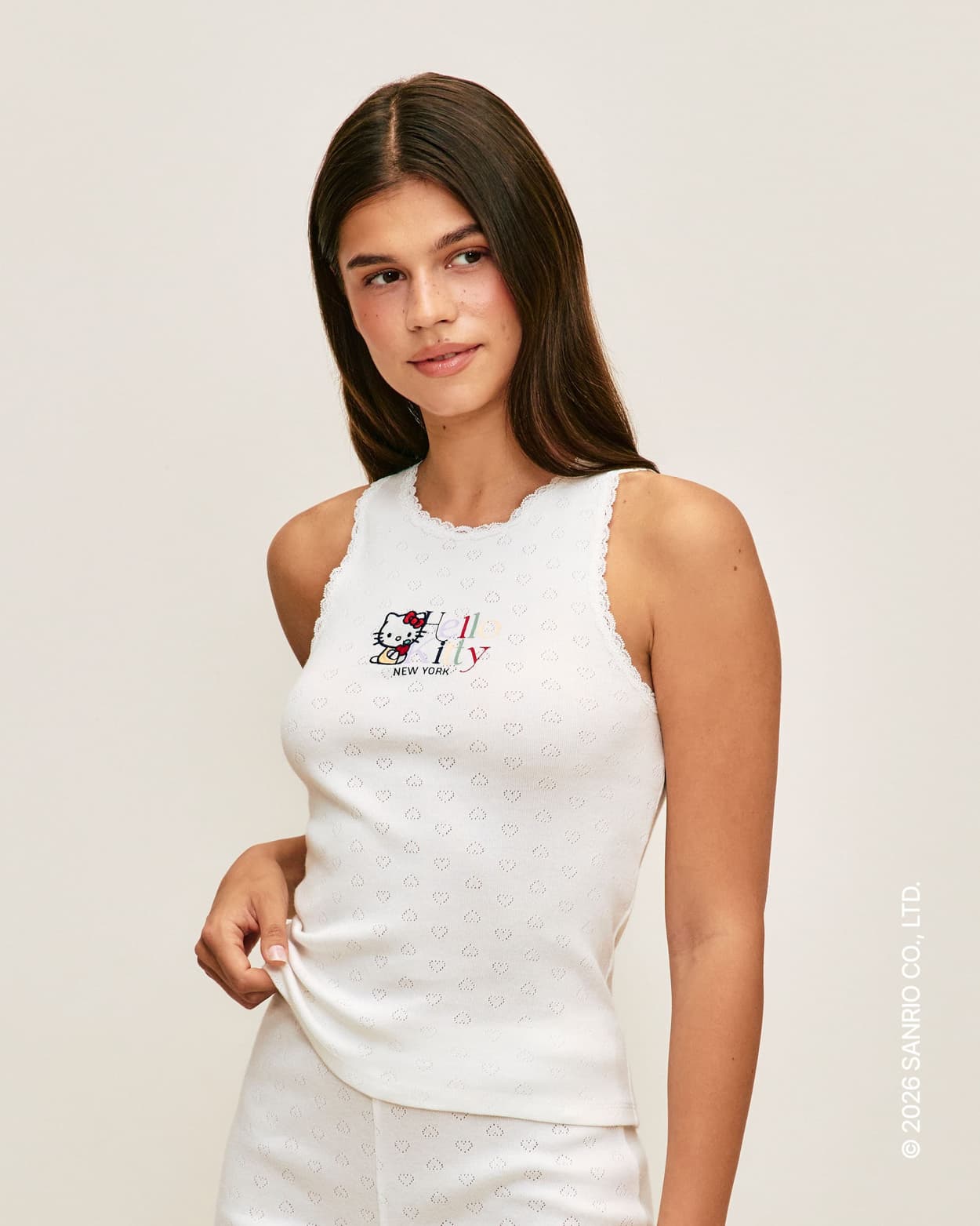 top sin mangas de encaje Hello Kitty - M - Undiz
