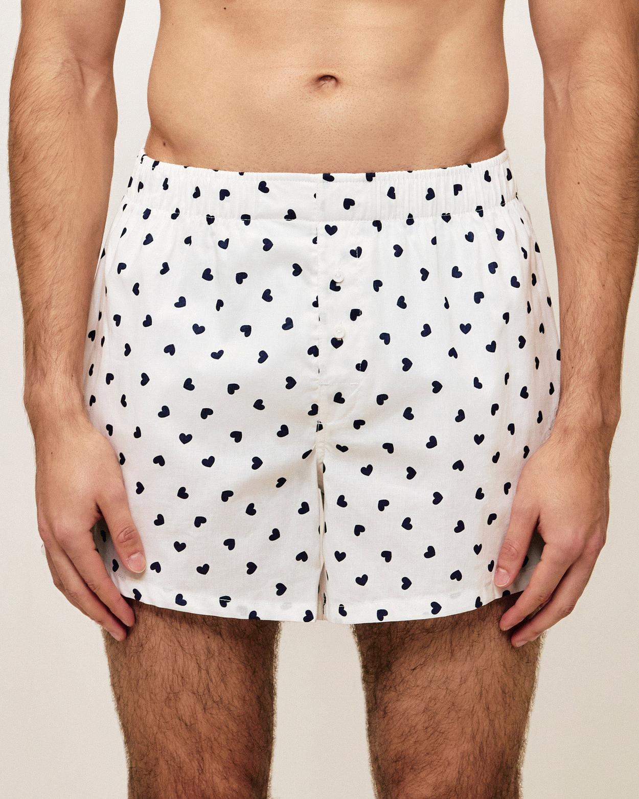 Calzoncillo de algodón con estampado de corazones - XS - Undiz