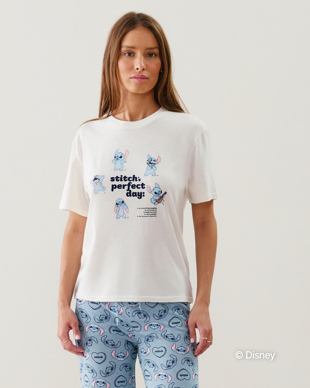 T-shirt en jersey Stitch - blanc casse - M - Undiz